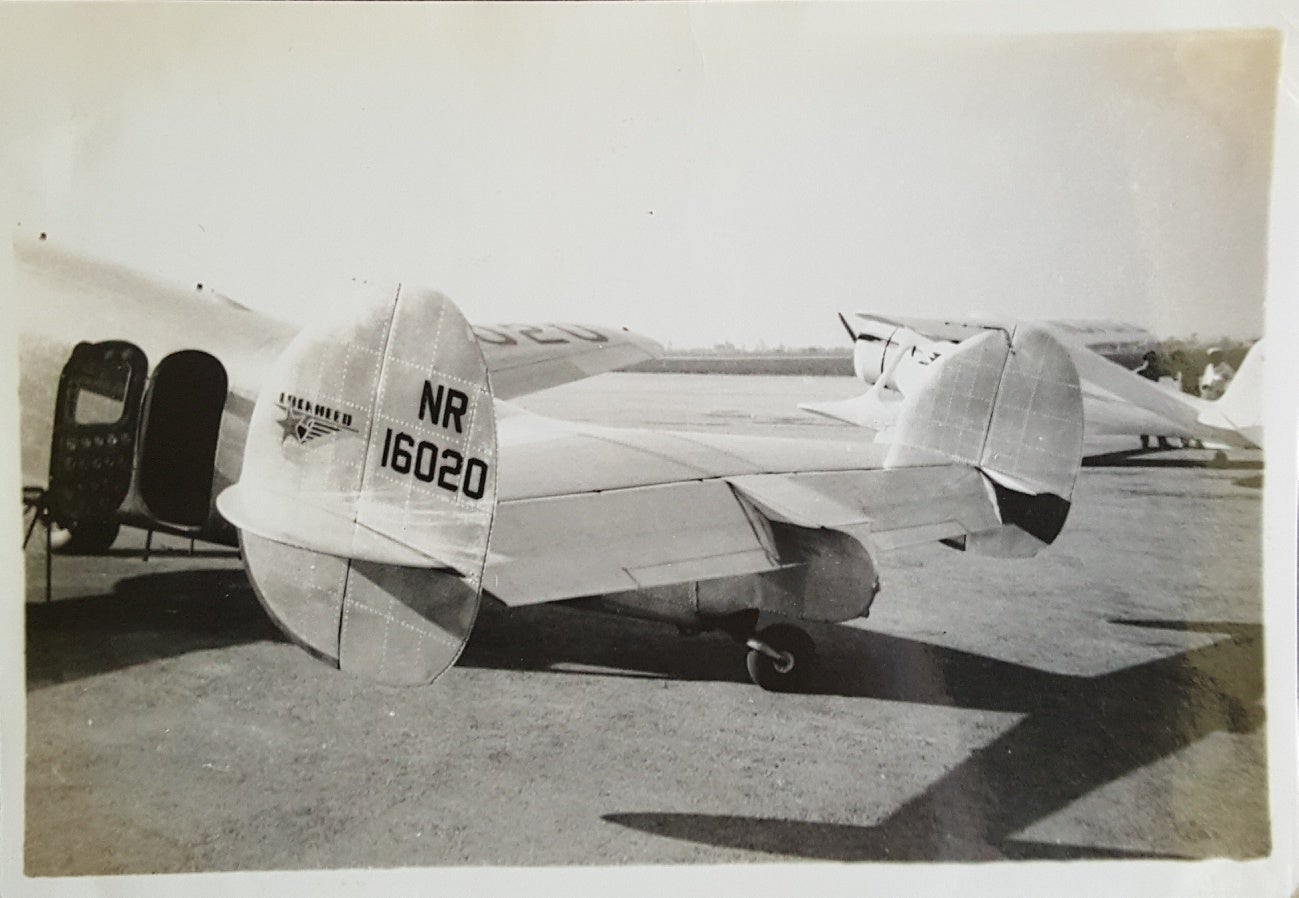 Tail of Earhart's NR 16020