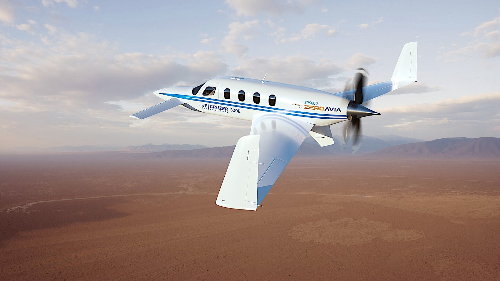 ZeroAvia to Provide 600kw Electric Propulsion System for Jetcruzer's Hydrogen-Electric Aircraft