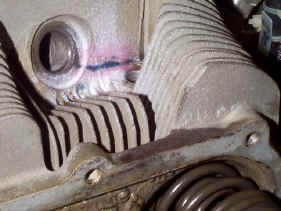 Cylinder head crack