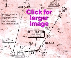 Eagle LOC DME-C Approach