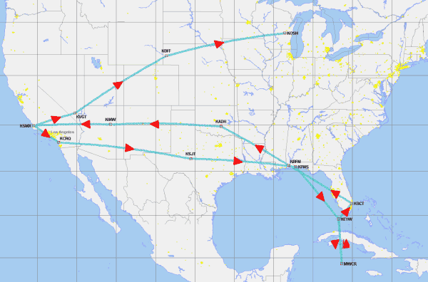 Mike Busch's 7,000 nm trip with a Garmin GPSMAP 295