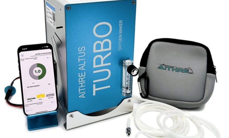 One integrated solution for aviation oxygen is this portable Aithre Turbo Oxygen Maker.