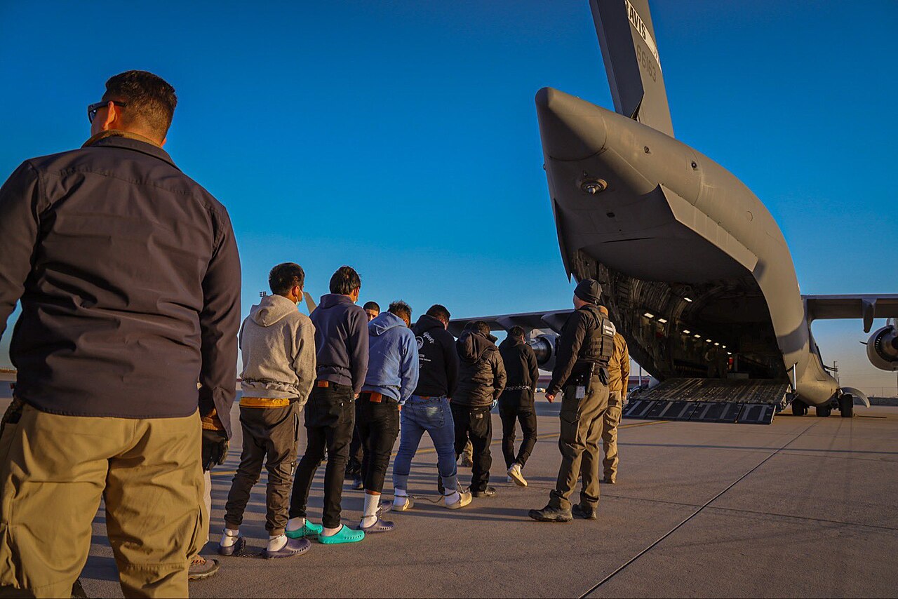 Deportation flight