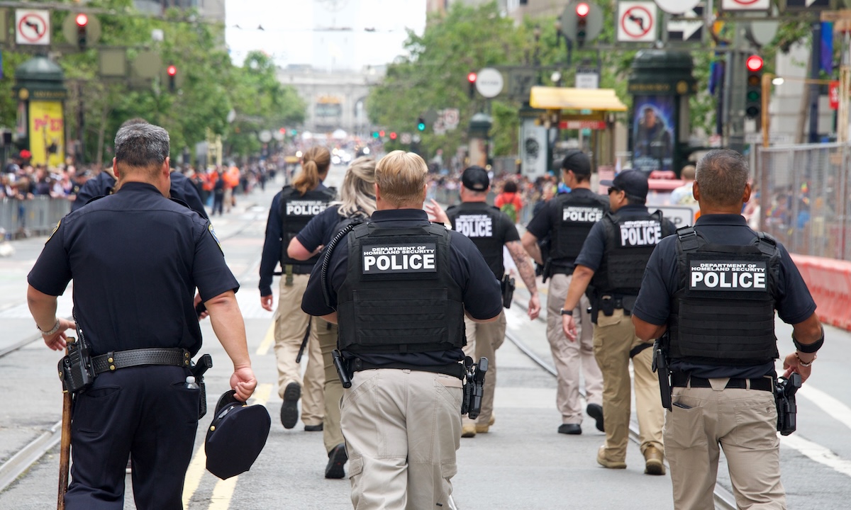 Uniformed DHS police