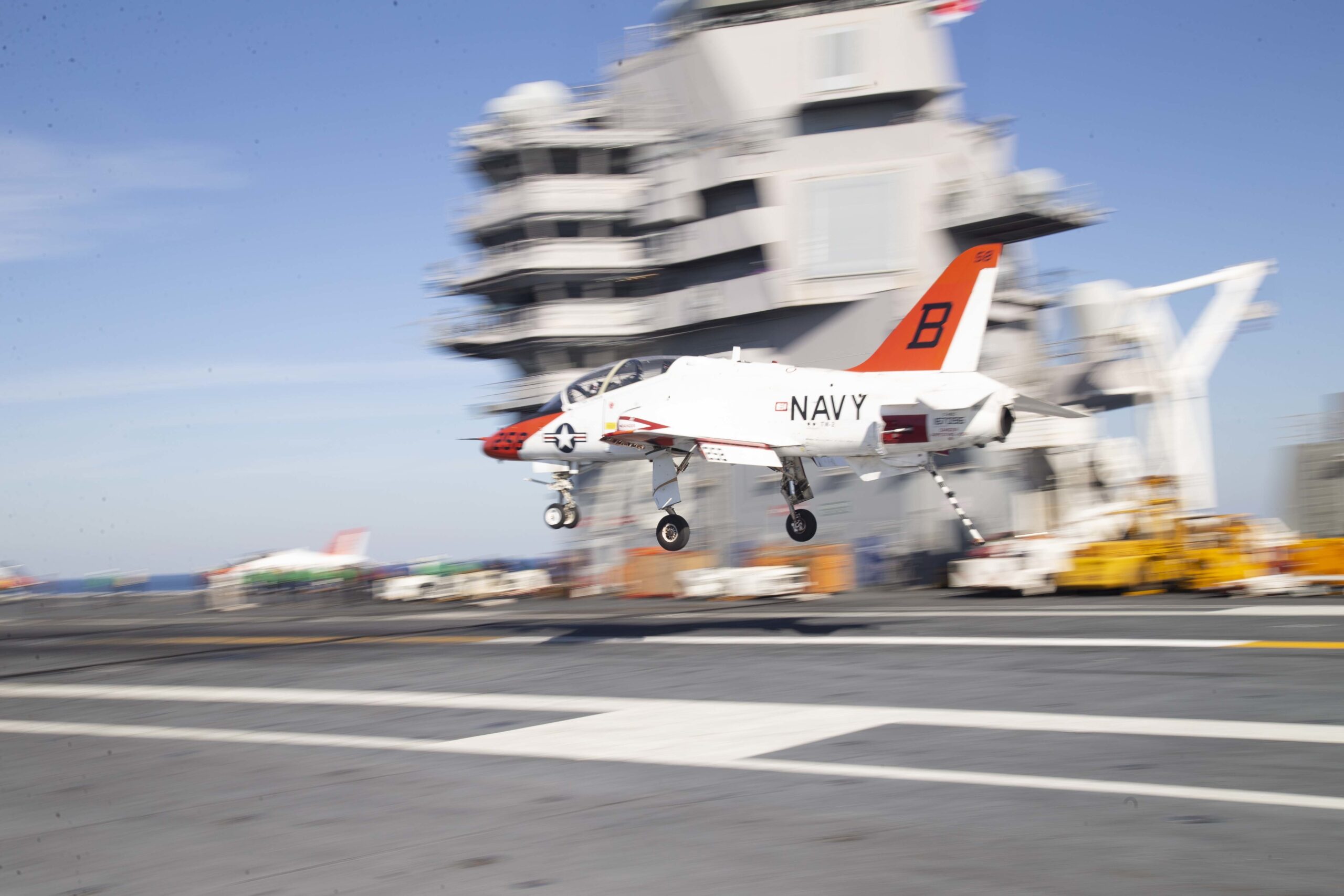 T-45C landing on carrier