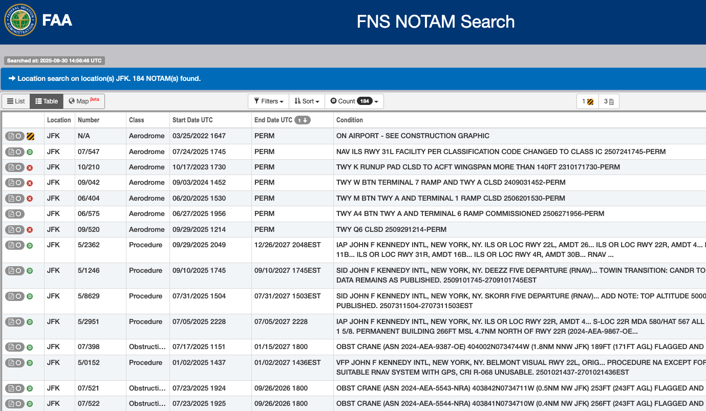 FAA Deploying New NOTAM Service
