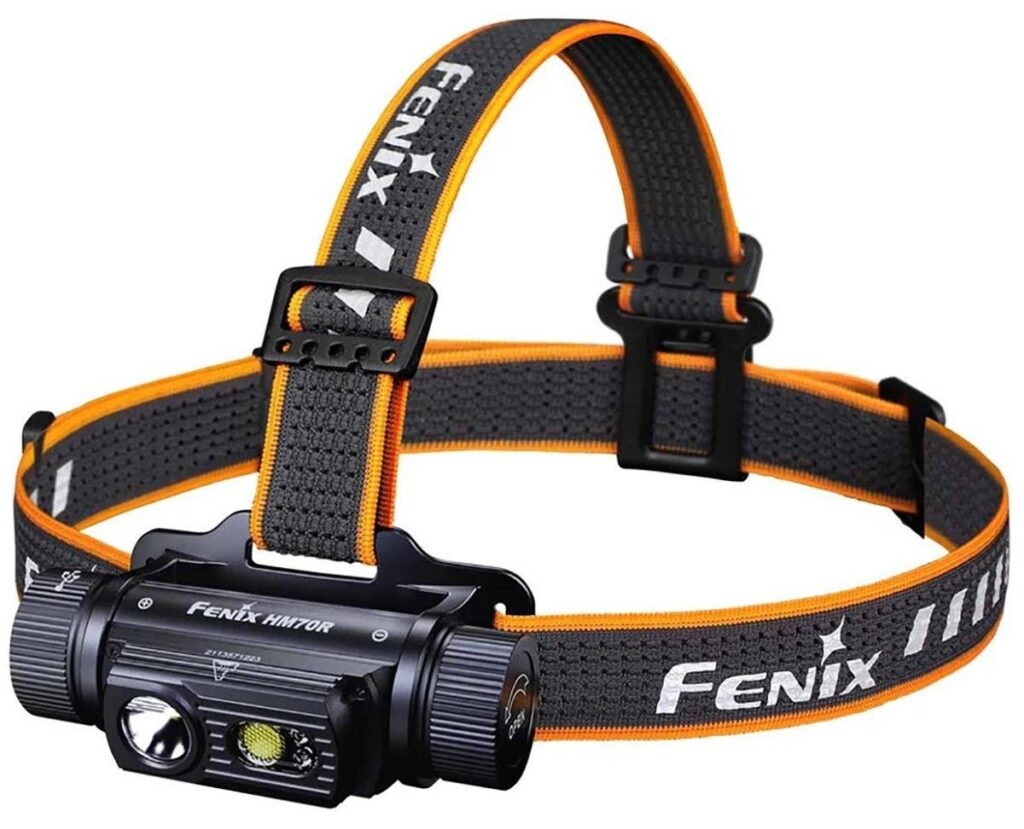 Fenix HM70R rechargeable headlamp. 