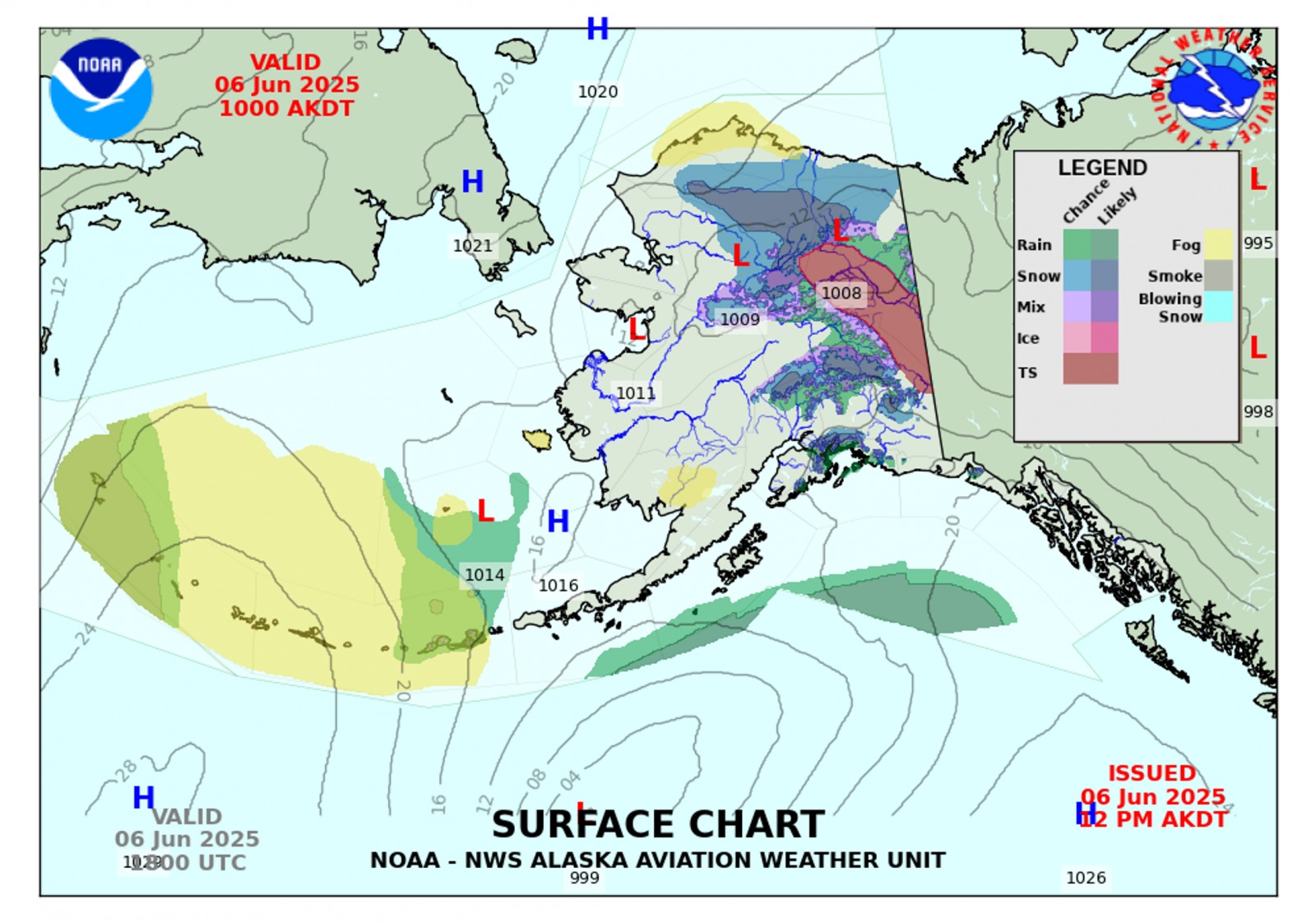 Proposed Alaska Aviation Weather Surface Chart