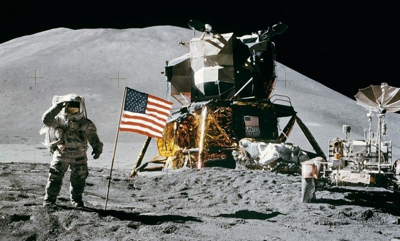 Moon landing photo
