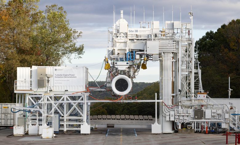 GE Aerospace Completes Hybrid Electric Turbofan Ground Test