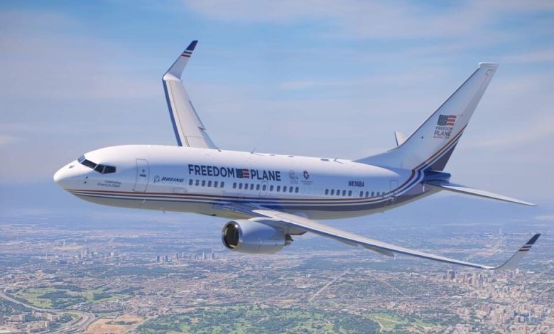 Boeing 737 Selected for National Archives “Freedom Plane” Tour