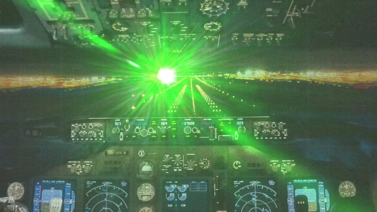 U.S. Laser Strikes Decline For Second Year