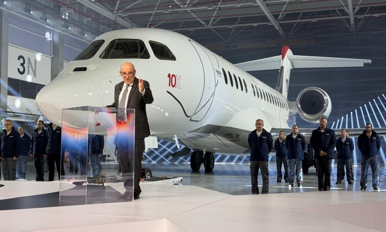 Dassault Unveils Falcon 10X Business Jet