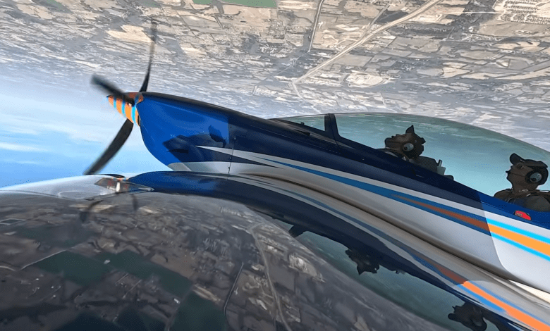 Upside Down in a Gamebird: Experiencing Thrust Flight's Aerobatics