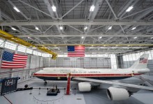 VC-25B Bridge Aircraft Arrives At Joint Base Andrews
