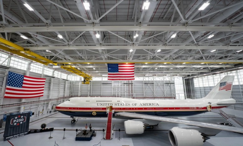 VC-25B Bridge Aircraft Arrives At Joint Base Andrews