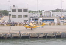Electra Flies Hybrid-Electric Aircraft In Downtown Charleston