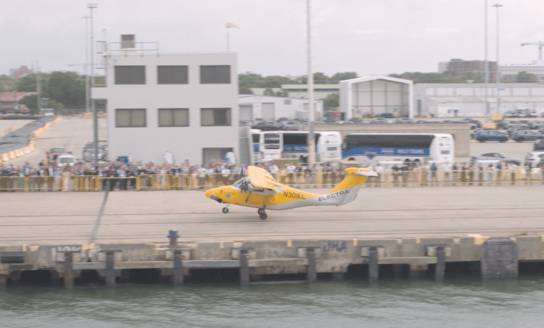 Electra Flies Hybrid-Electric Aircraft In Downtown Charleston