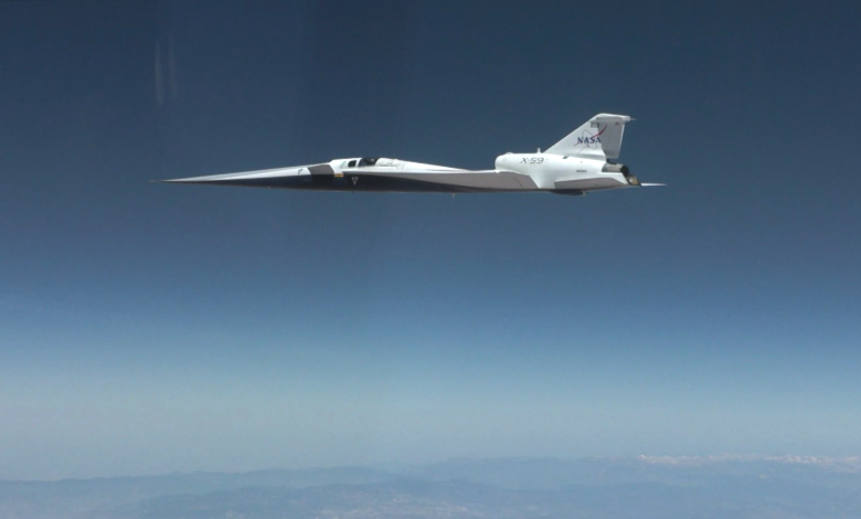 NASA X-59 Makes First Supersonic Flight