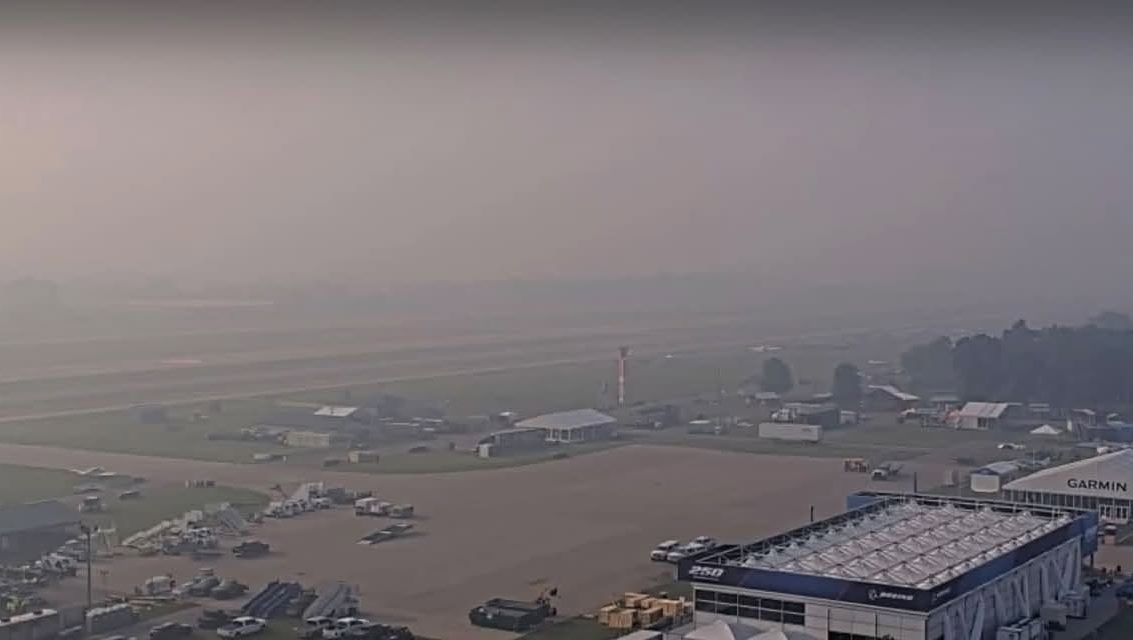 Wildfire Smoke Delays Oshkosh Arrivals