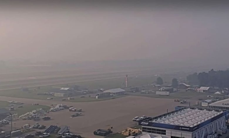 Wildfire Smoke Delays Oshkosh Arrivals