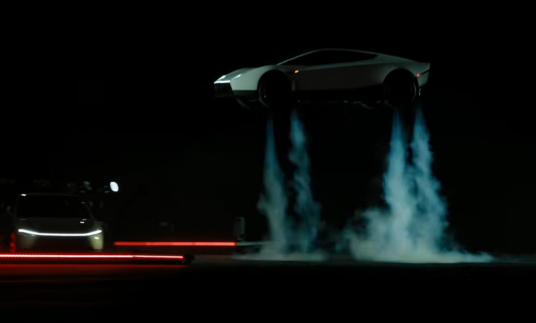 Tesla Roadster Takes Flight