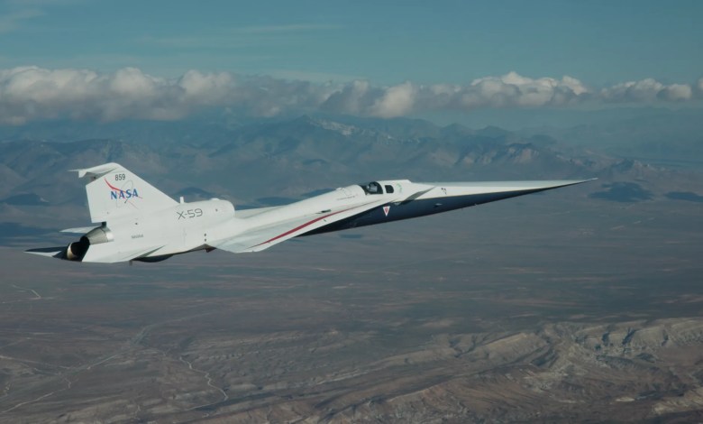 NASA X-59 Begins Cross-Country Flight to Florida